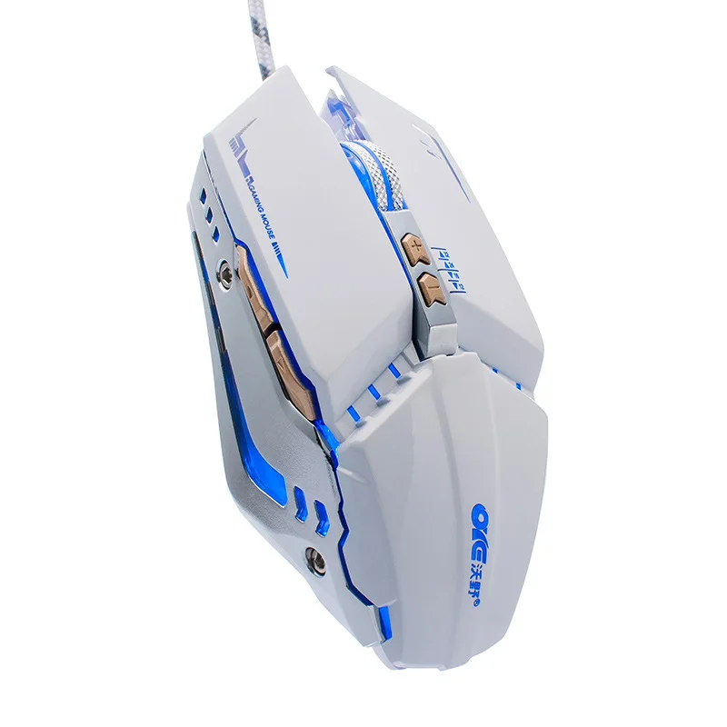 X800 компьютерных игр Мышь Gamer мыши Проводная оптическая 3D 3200 Точек на дюйм