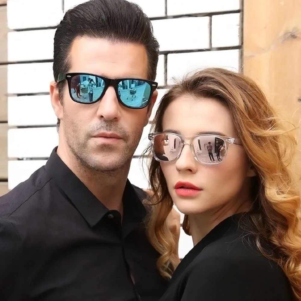 Fashion Polarized Square Sunglasses Night Vision Men Women Mirror Sun Glasse Luxury Eyewears UV400 Goggles Male