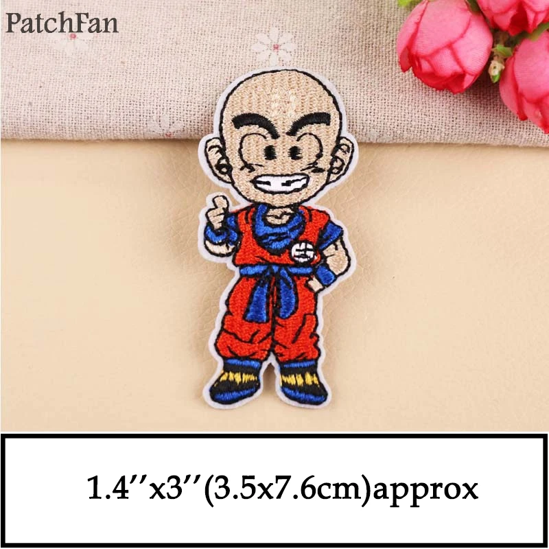 Patchfan Dragon ball Сон Гоку diy Аппликация термонаклейки para рубашка одежда Джерси Вышивка аксессуар значок на платье A1357 - Цвет: 5