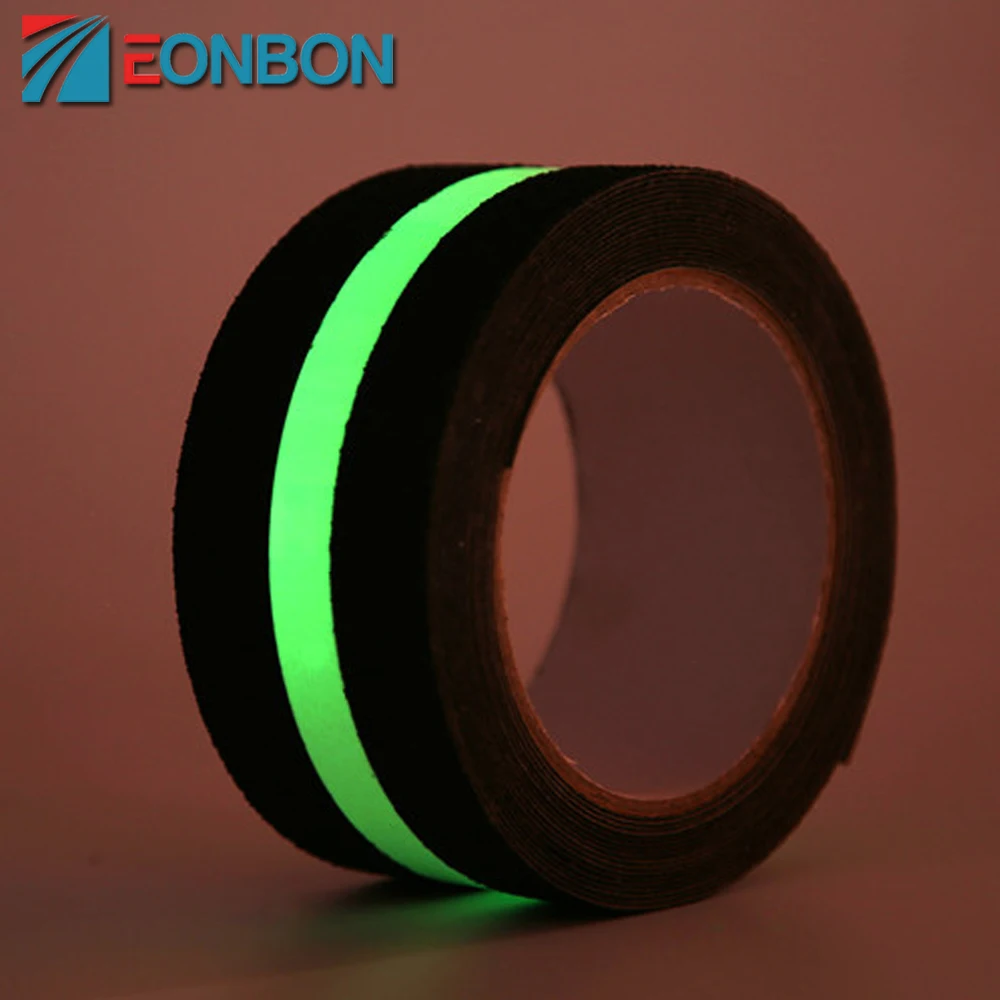 Glow In The Dark Self Adhesive Anti Slip Adhesive Tape With Green