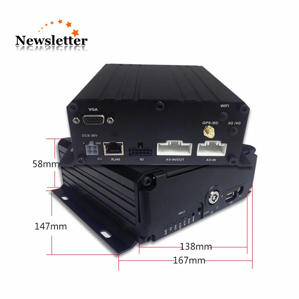 8 каналы 2.0MP AHD 1080 P автомобиля Blackbox товары теле и видеонаблюдения Мобильный DVR HDD GPS