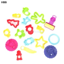 18x смешанные пластиковые ine глиняные тестомесы формы детские инструменты для моделирования# T026