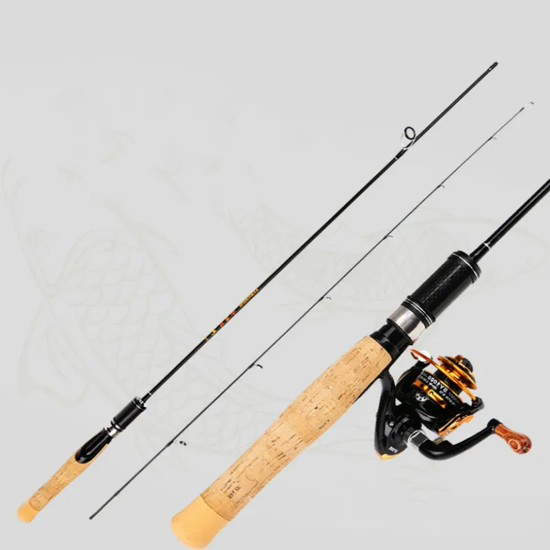 

1.8m High Carbon Fiber Spinning Fishing Rod UL Power Lure Olta Telescopic Fishing Canne and Spinning Reel Set Pesca Fishing Gear