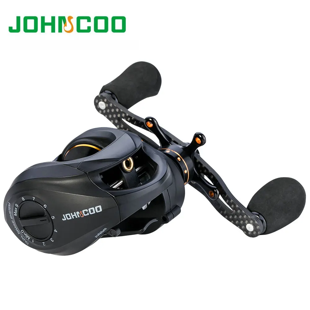 Fishing Reel Carbon Fiber 165g Two Brake Systems Baitcasting 14BB