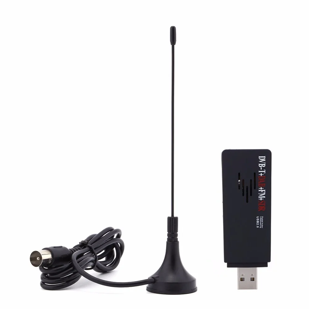 Мини цифровой USB HDTV тюнер FM+ DAB DVB-T RTL2832U+ R820T Поддержка SDR тюнер ресивер с пультом дистанционного управления