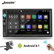 Jansite 7 “2din Autoradio lettore Digitale di Tocco dello schermo di Android 8.1 lettore Multimediale specchio-link Autoradio di Backup di Sostegno macchina fotografica