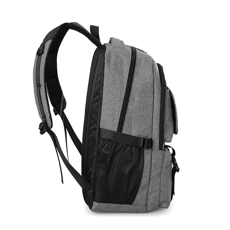 Модный мужской рюкзак, однотонный рюкзак для ноутбука, деловой прочный рюкзак для путешествий, рюкзак, сумка на плечо