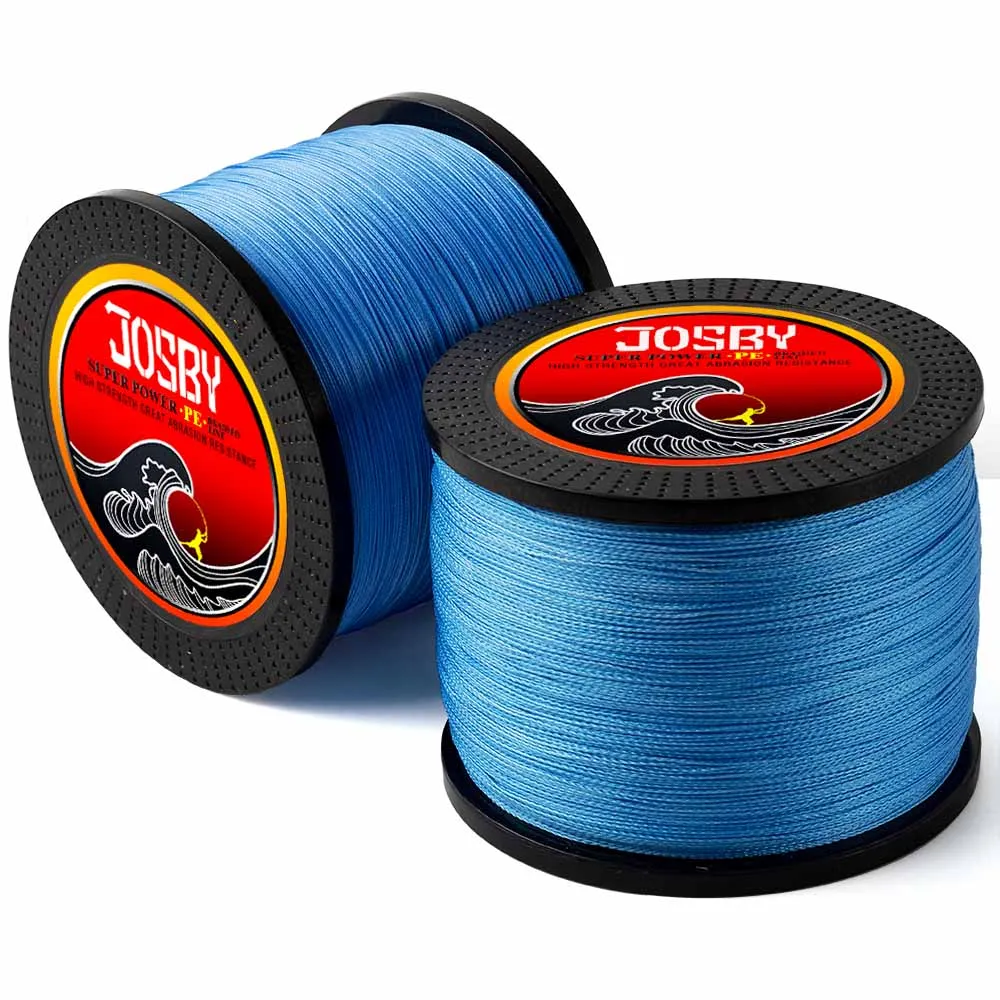 JOSBY 2 шт. 1000 м 4 нити 8 нитей разноцветный PE плетеный провод Multifilament рыболовная леска рыболовные снасти 2018 Новый 10-80LB