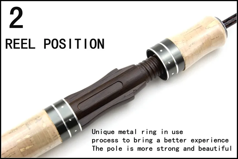 Высокое качество 1,68 м 2 наконечника спиннинга ul мощность 2-6 г приманка сверхлегкие спиннинговые удочки спиннинговая Удочка деревянная ручка
