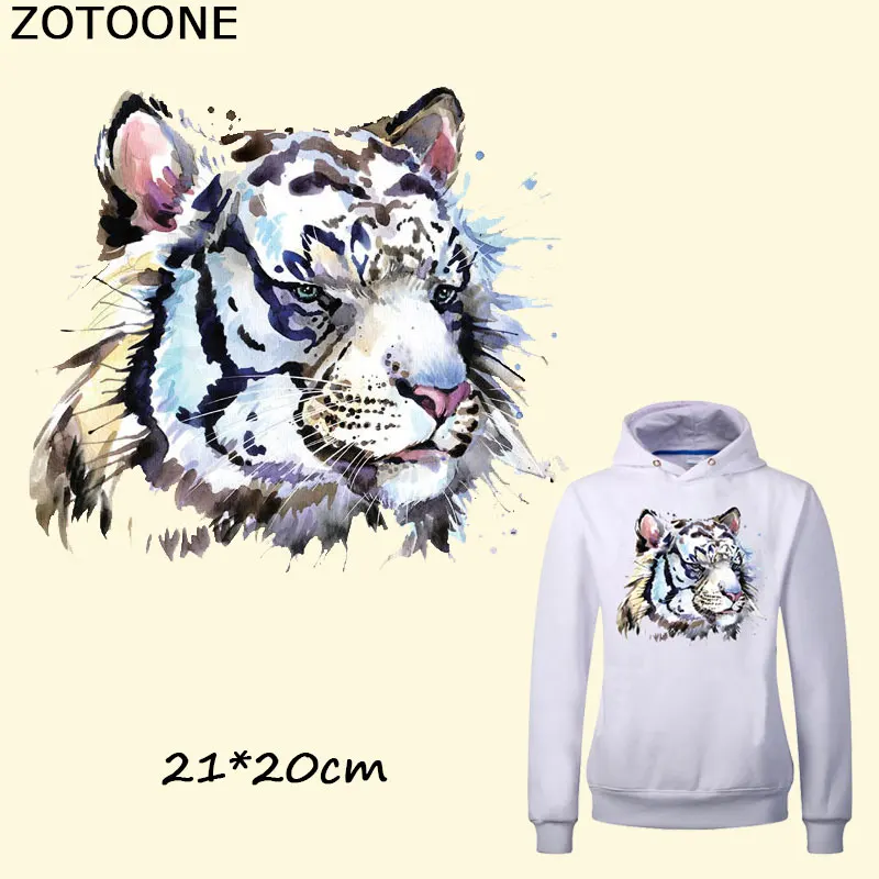 

ZOTOONE Cool Animal Patches for Parent-childs Ironing on Press Heat Transfers Clothes Stickers for Families DIY Appliques Patch