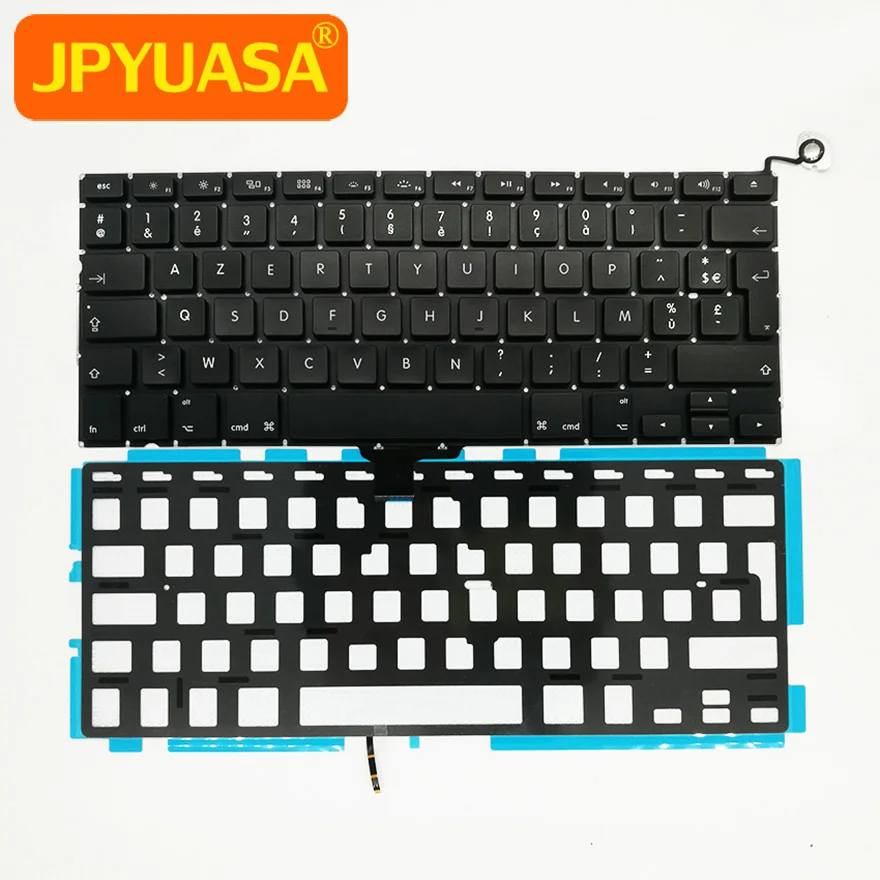 Новая клавиатура AZERTY с подсветкой для Macbook Pro A1278 Французская 2009 2012 лет 5 шт.|keyboard for