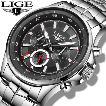 

LIGE Mens Watches Top Brand Luxury Quartz Watch Men Waterproof Sport Watch Fashion Casual Military Clock Male Relogio Masculino
