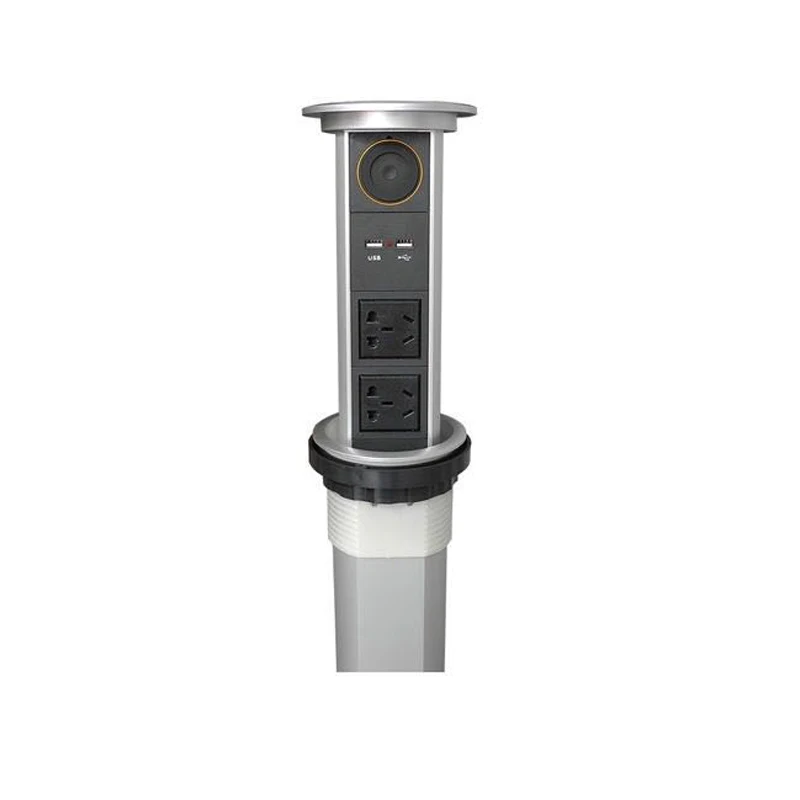  Nueva llegada toma de corriente motorizada inteligente One-Key 2 tomas de corriente y 2 puertos USB
