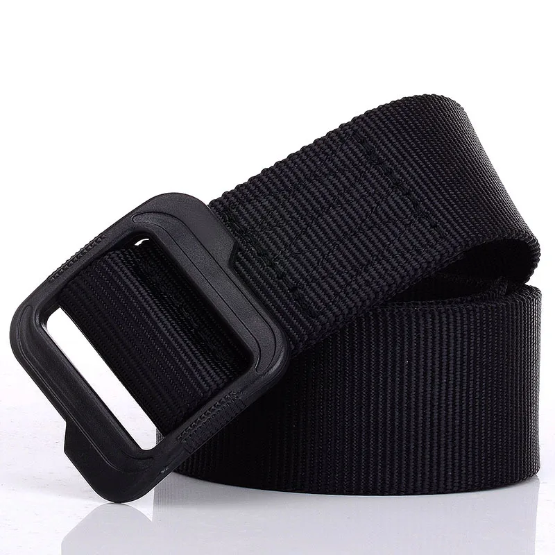 Outdoor Casual Nylon Waist Belt Casual Canvas Belt Plastic Buckle Waist