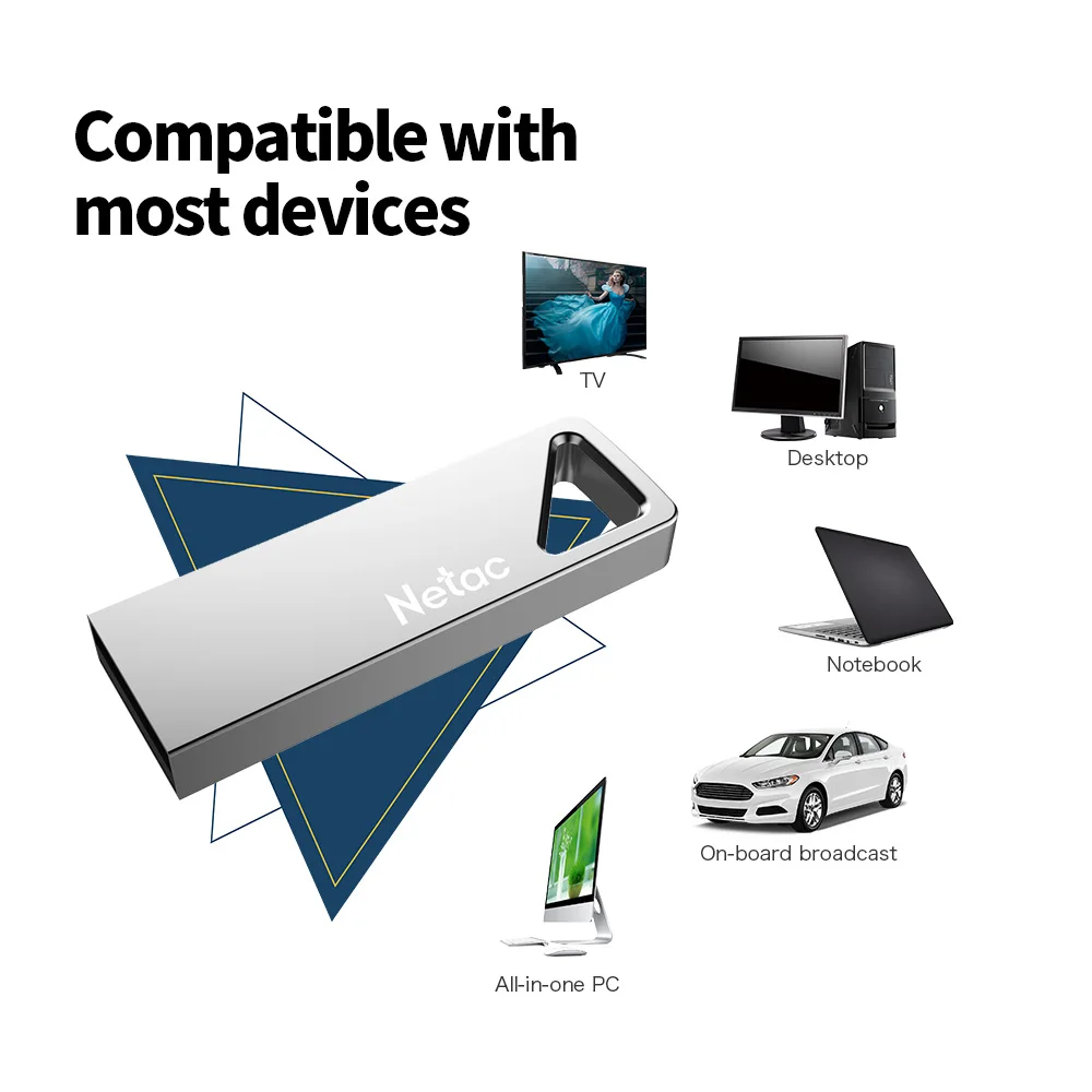 Netac U326 USB 2 0 Aluninum сплав флэш диск 16 ГБ 32 металлическая Замочная скважина накопитель