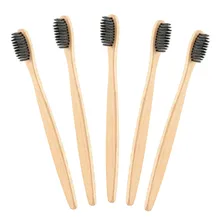 1 шт. зубная щетка из натурального бамбука, натуральная Защита окружающей среды, деревянная зубная щетка для путешествий, щетка для ухода за полостью рта, Прямая поставка 1a09