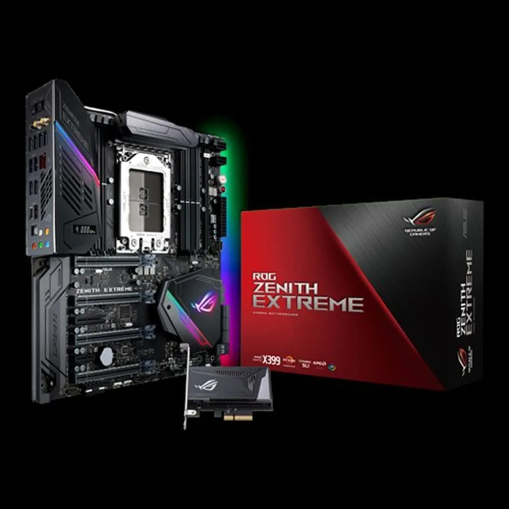 ROG ZENITH EXTREME X399 настольная материнская плата 802.11ad Wi-Fi DDR4 10G LAN Поддержка TR4 M.2 кулер материнская плата