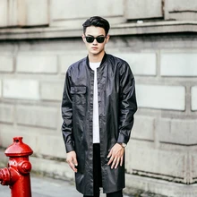 M-XXL! мужская одежда новая мужская длинная рубашка дизайн винтажная бейсбольная рубашка певица костюмы