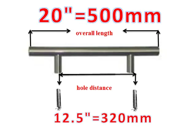 64mm 4inch 600mm 24inch High Quality Modern Stainless Steel 64mm 4inch 600mm 24inch High Quality