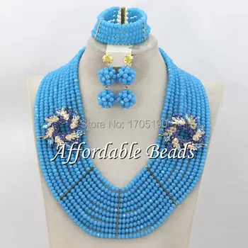 

African Wedding Beads New Arrival Fashion Jewelry Beads Set Wholesale ABW068