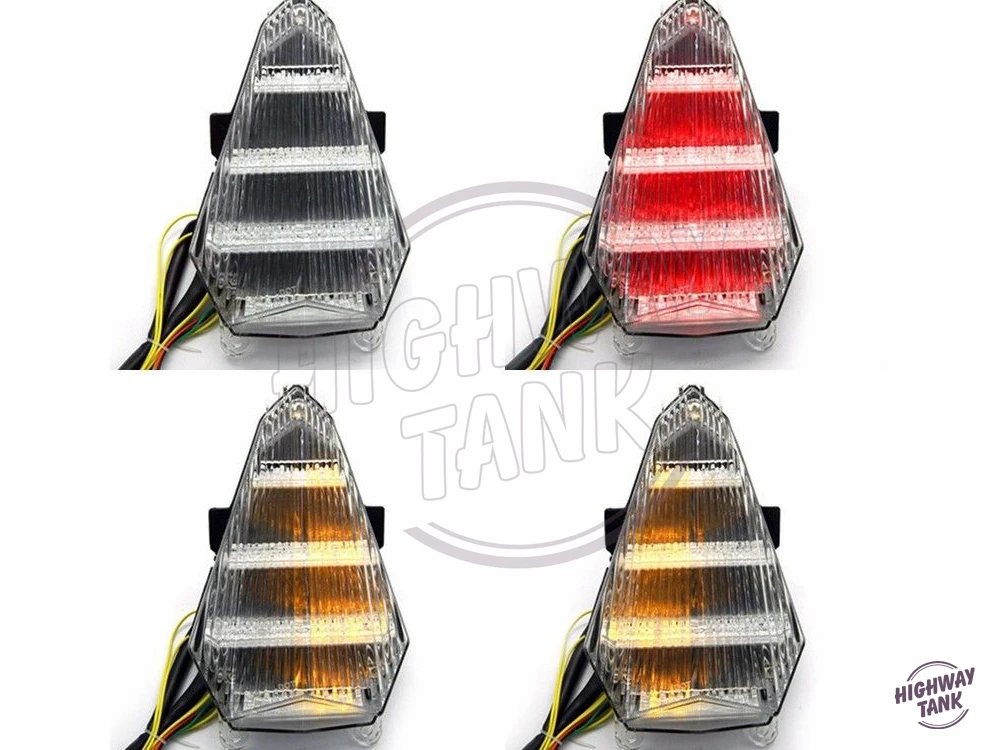 

Clear Motorcycle LED Turn Signals Brake Tail Light case for YAMAHA YZF600 R6 2006-2007