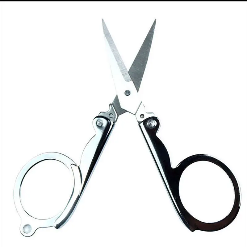 Multifuction Portable Small Folding Stainless Steel Trip Scissors Pocket Cutter For Travel