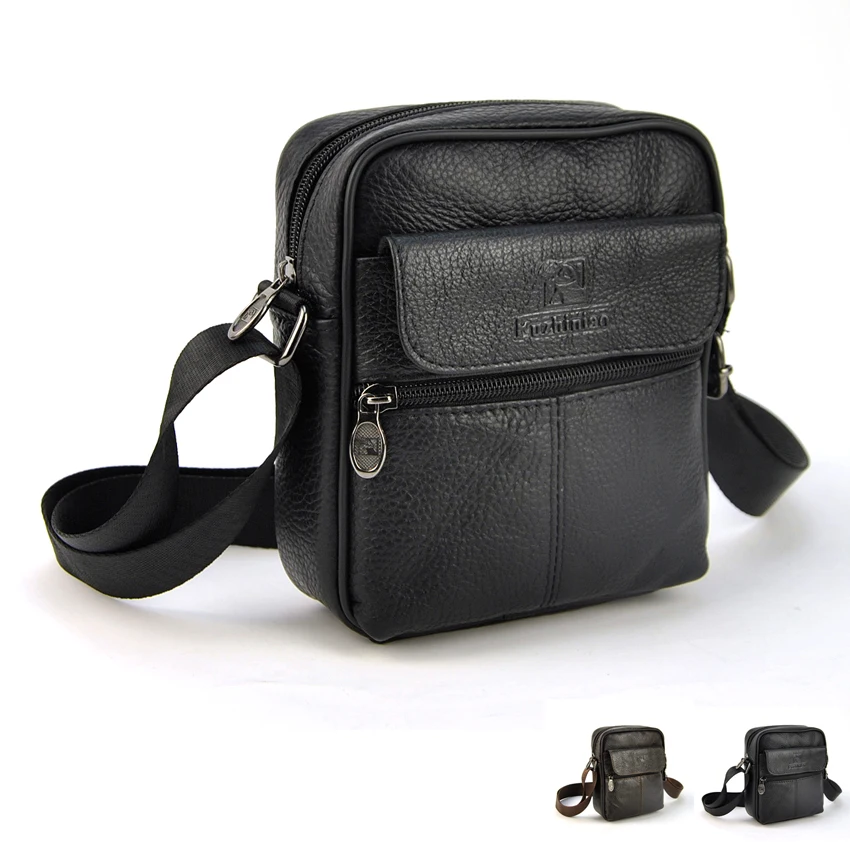 

Hot Sale New Fashion Genuine Leather Men Bags Small Shoulder Bag Messenger Handbag Women Crossbody Purse Casual Practical Pouch