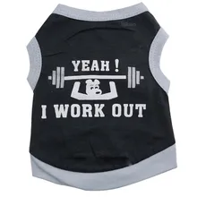 Dog Sport Black Vest Spring Summer Clothes for Small Dogs Chihuahua Yorkshire Terrier Black Shirt S M L Drop Shipping