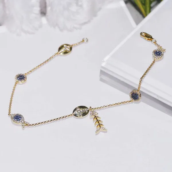 

Designer Fashion 925 Sterling Silver Jewelry 3A Cubic Zirconia Party Anklet