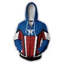 Fans Wear Sweatshirt Captain America Superhero 3D Prined Hooded Sweatshirts Cosplay Hoodie Fans Wear Sweatshirt Captain America Superhero 3D Prined Hooded Sweatshirts Cosplay Hoodie