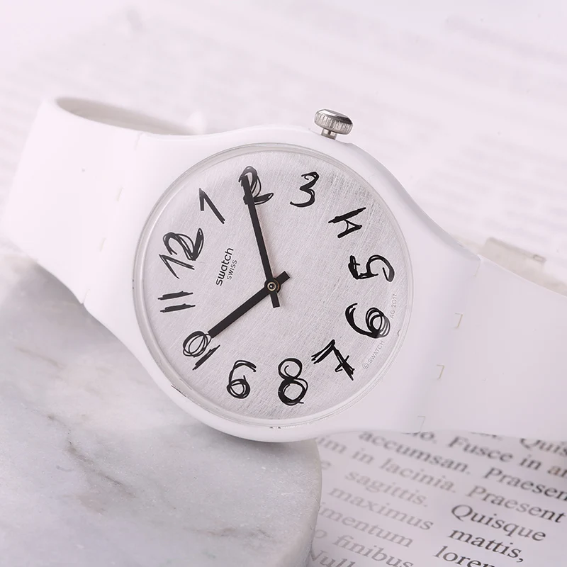 Swatch часы оригинальные цветные серии креативные граффити кварцевые