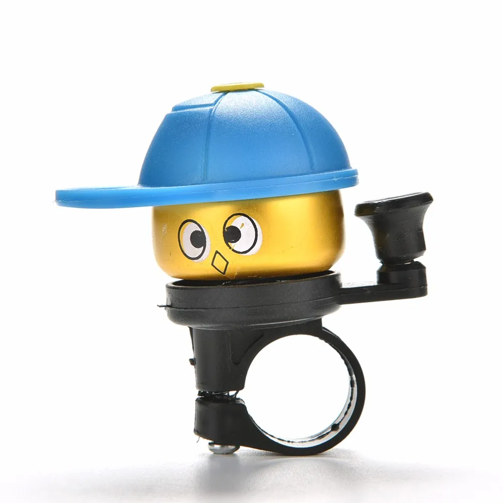 2 PCS Cute Cartoon Bike Bicycle Bells Cycling Hat Loud Ring Alarm Metal