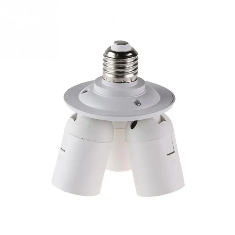 

HOT Photo Video Studio 3 in 1 E27 Base Socket 110V-240V lamp socket Splitter Light Lamp Bulb Adapter Holder