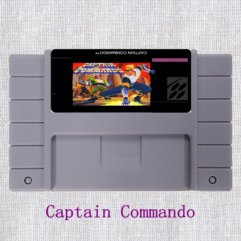 

Captain Commando 16 bit Big Gray Game Card For NTSC Game Player