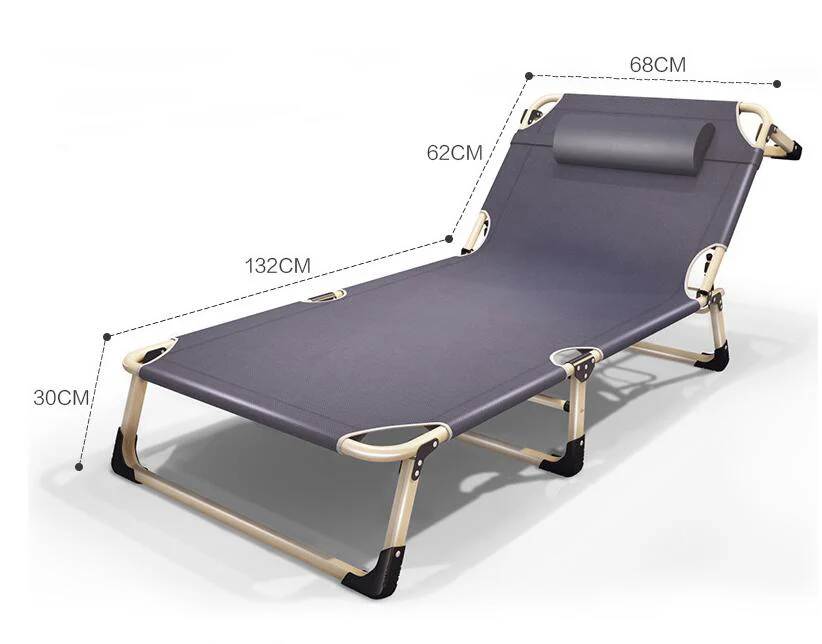 Портативный складной четыре ноги кровать шезлонг Сиеста шезлонг, лежак