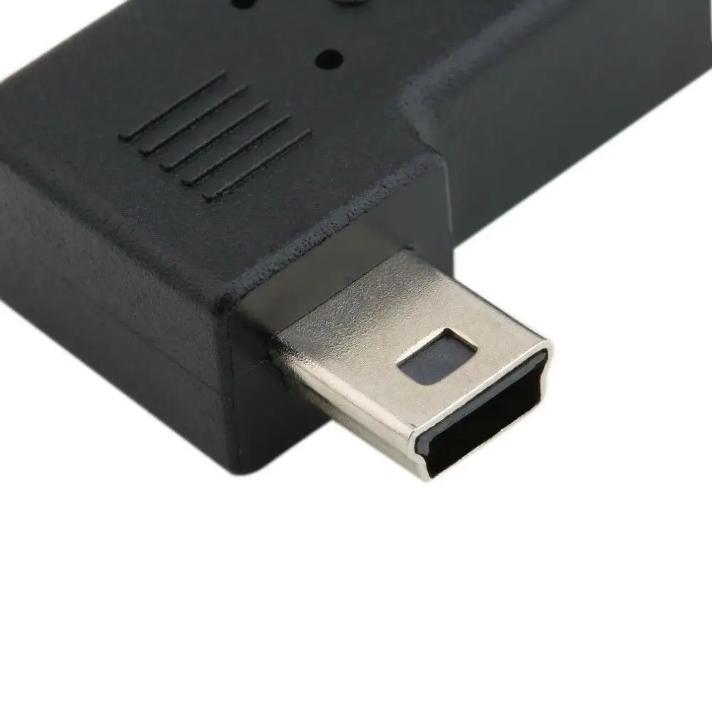 3 шт. 90 градусов правый левый угол Mini usb тип A мужчина к Micro USB Женский адаптер 2 0 5 Pin