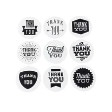 

90 Pcs/lot Vintage White Kraft Paper Thank You Stationery Label Sticker/Students' DIY Retro Seal Sticker For Handmade Products