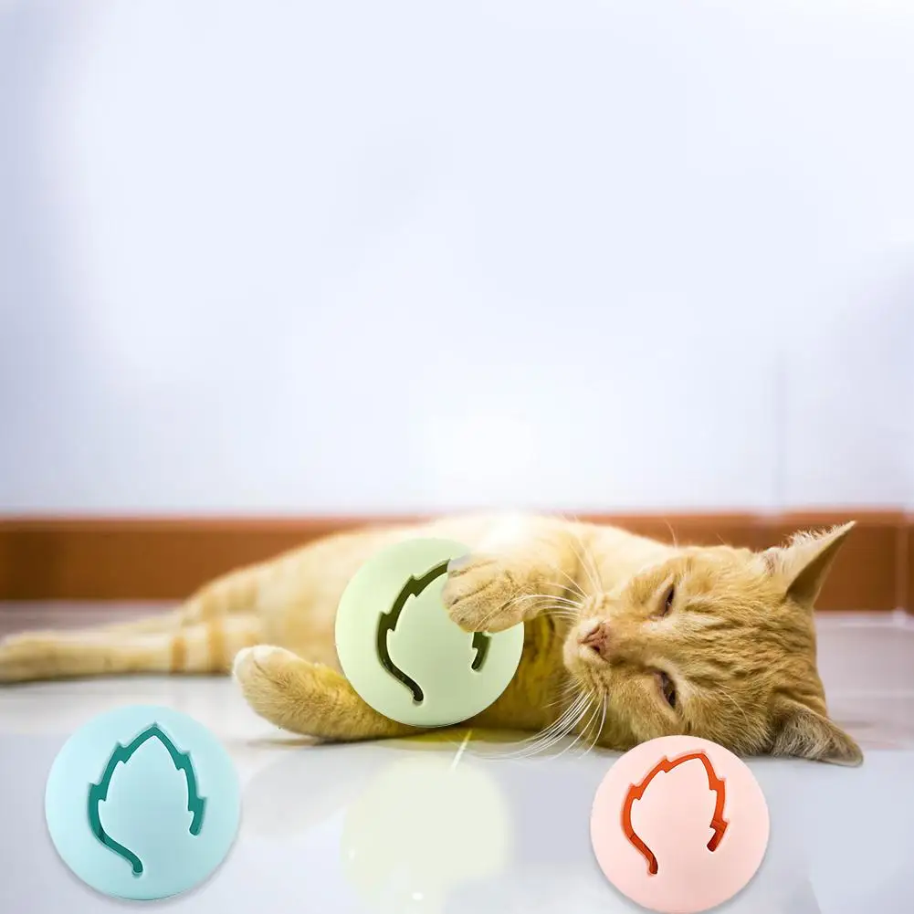 3 шт./компл. кошка игрушка кошачья мята мяч мигающий со звоночком звука интерактивные игрушки для развлечений игры Обучение Товары для кошек 20E