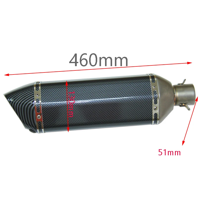 

Motorcycle Exhaust 460mm Akrapovic Yoshimura Exhaust escape moto Muffler Pipe Silencer FIT CB600 KTM690 Ducati 848 ER6N