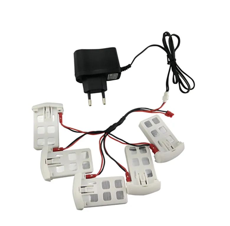 Syma X5UC / X5UW RC Quadcopter Spare Parts Accessories Battery + Charger Set 3.7V * 5PCS 5-1 Cable | Игрушки и хобби