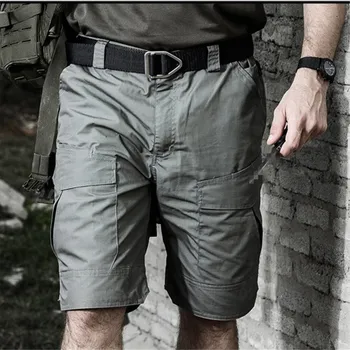 

Men Military Tactical Cargo Shorts Teflon Waterproof Camouflage Outdoor Camping Climbing Hiking Hunting Trekking Male Trousers