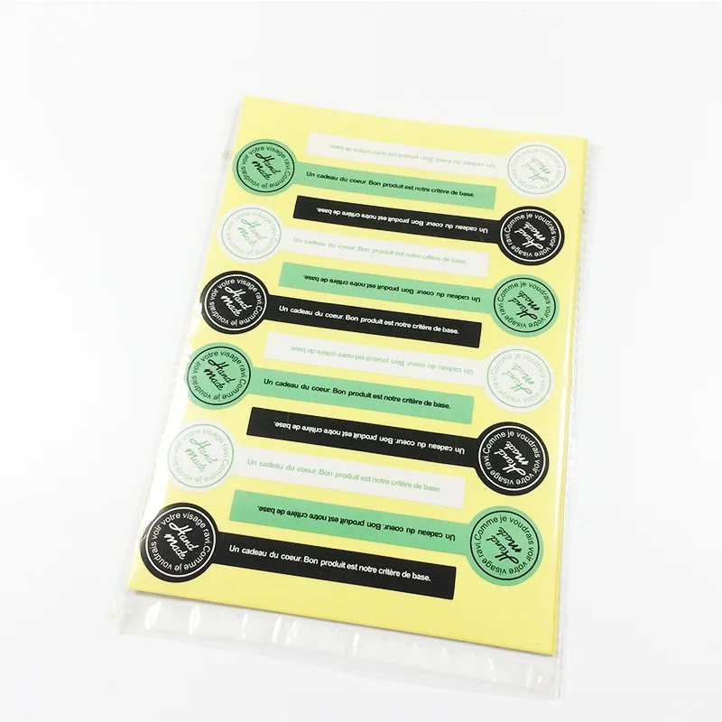 120PCS/Lot NEW long Lollipop Design Handmade seal Sticker DIY Multifunction packaging label custom adhesive stickers