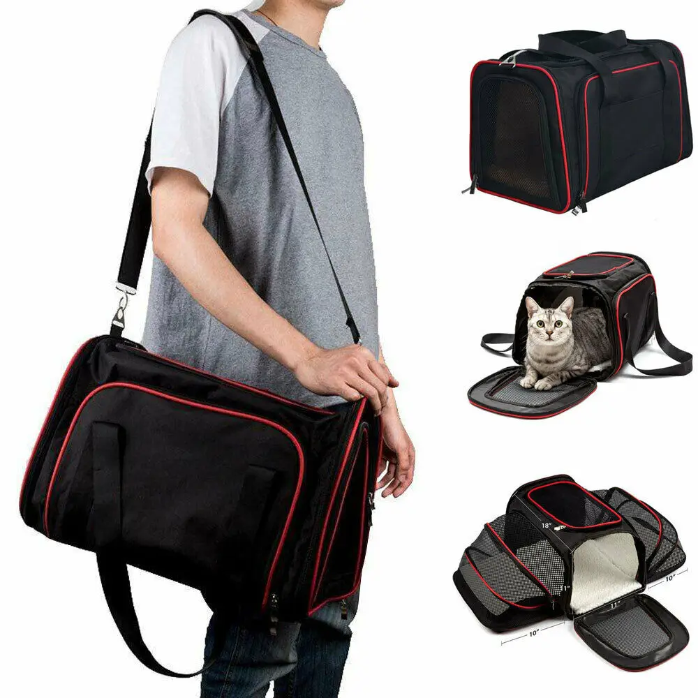 

2019 Brand New Style Dog Cat Rabbit Puppy Kitten Pet Carrier Travel Bag Solid Case Basket Medium Large Hot Sale