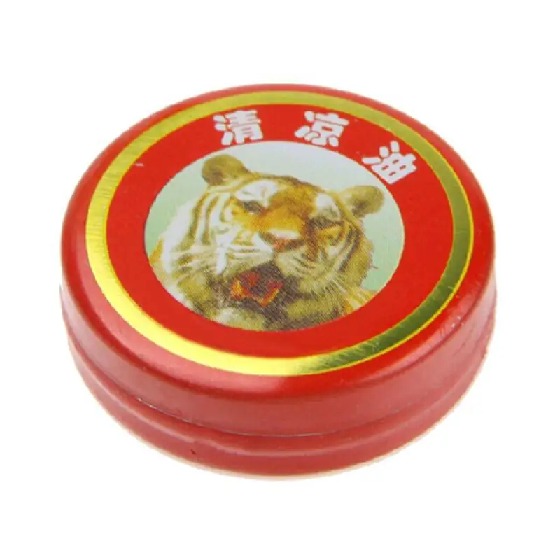 Ментоловый бальзам с головой тигра, 1 шт., освежающий, облегчающий головную боль, эфирное масло, массаж для снятия головной боли, ментоловый бальзам - Цвет: Красный