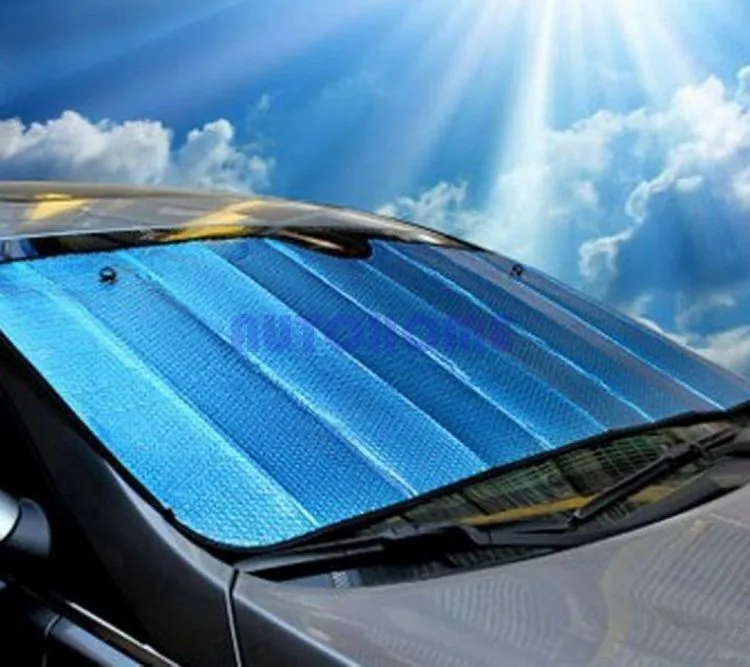 Blue Truck Van SUV Auto car sun visors windshield sun shade cars shades 140x70cm (1)