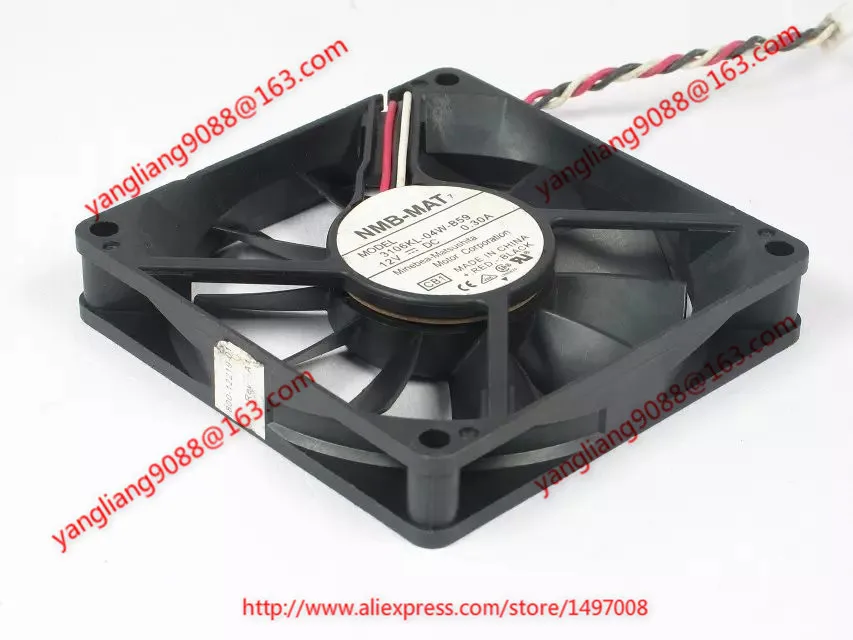 

NMB-MAT 3106KL-04W-B59 CB1 DC 12V 0.30A 3-Wire 80X80X15mm Server Cooling Fan