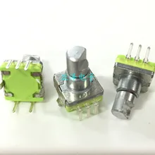 Качество EC11 вращающийся регулятор переключатель 30 позиционирования 15 импульса Длина оси 12 мм