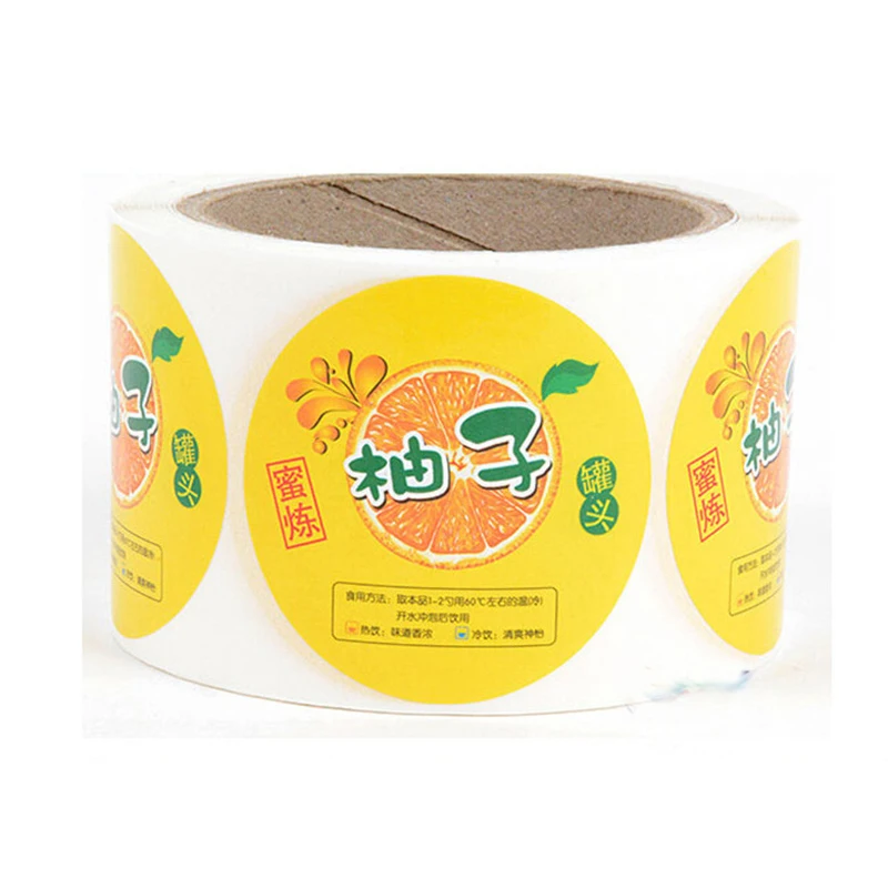OEM Custom Perekat Vinyl Roll Label Stiker Tahan Air Transparan Label Cetak Stiker Glossy PET BOPP Label Roll