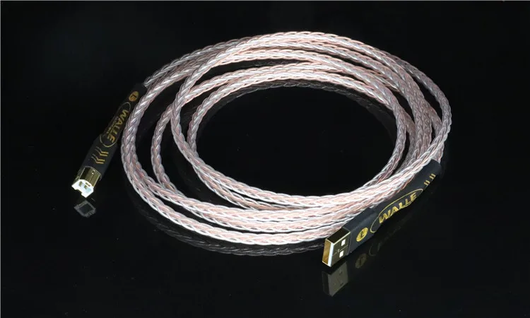 Hi End 8N OCC посеребренный USB аудио кабель для передачи данных DAC Fi usb A B|Кабели USB| |