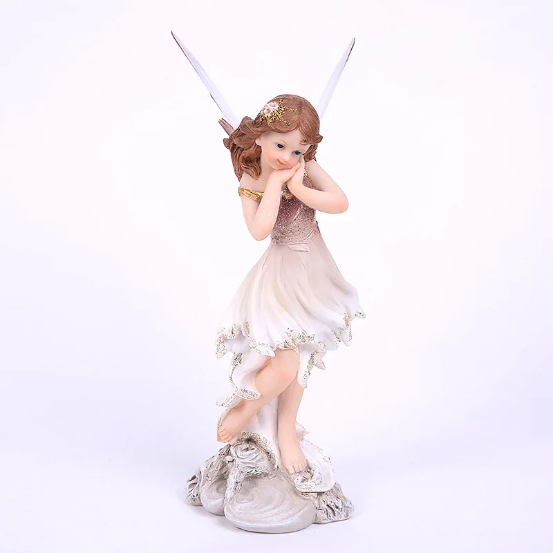 VILEAD 7 видов стилей смола единорог Рог фея ангел статуэтки милая девушка цветок фея статуя домашний декор креативный подарок Сказочный Сад